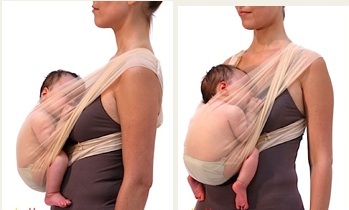 Новородено бебе еластичен слинг