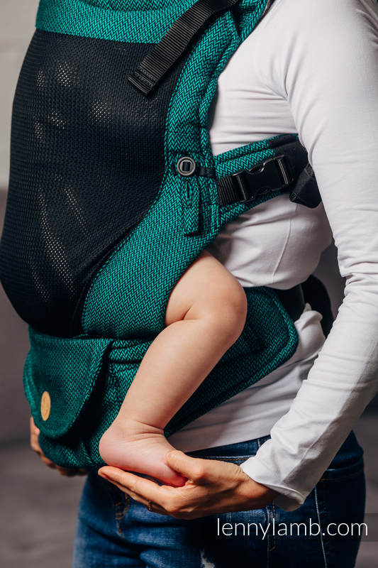 Lenny Lamb - My First Baby Carrier - LennyUpGrade with Mesh EMERALD
