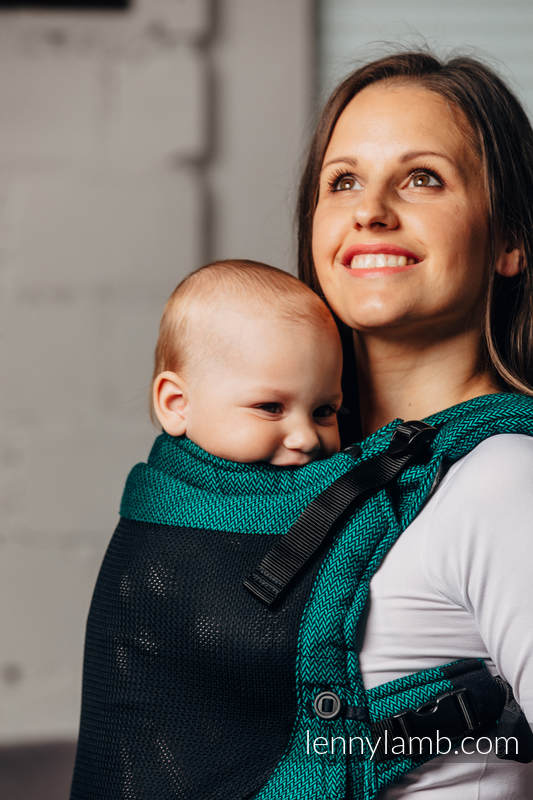 Lenny Lamb - My First Baby Carrier - LennyUpGrade with Mesh EMERALD