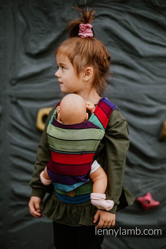 Lenny Lamb - Doll Carrier made of woven fabric CAROUSEL OF COLORS