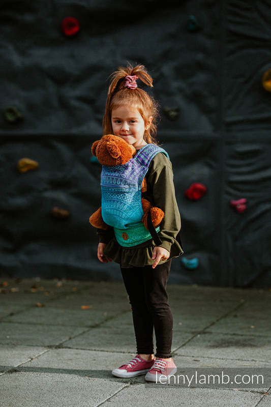 Lenny Lamb - Doll Carrier made of woven fabric PEACOCK S TAIL FANTASY