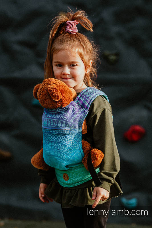 Lenny Lamb - Doll Carrier made of woven fabric PEACOCK S TAIL FANTASY