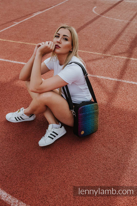 Lenny Lamb - Backpack/Crossbody Bag 2in1  SPORTY SPORTY BIG LOVE RAINBOW DARK