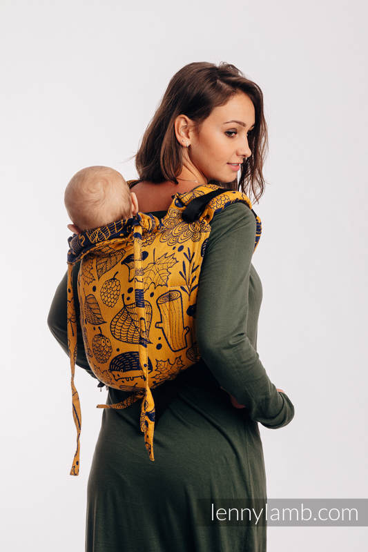 Lenny Lamb - Lenny Buckle Onbuhimo baby carrier UNDER THE LEAVES GOLDEN AUTUMN