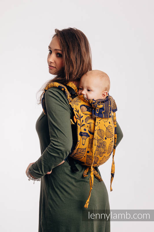 Lenny Lamb - Lenny Buckle Onbuhimo baby carrier UNDER THE LEAVES GOLDEN AUTUMN