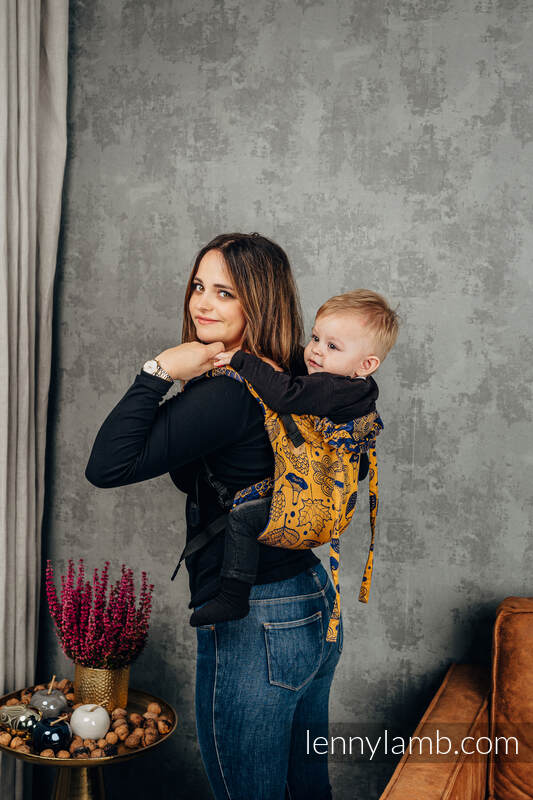 Lenny Lamb - Lenny Buckle Onbuhimo baby carrier UNDER THE LEAVES GOLDEN AUTUMN