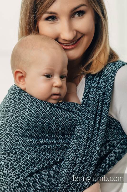Lenny Lamb - Baby sling for babies with low birthweight LITTLE LOVE OCEAN BLUE XS