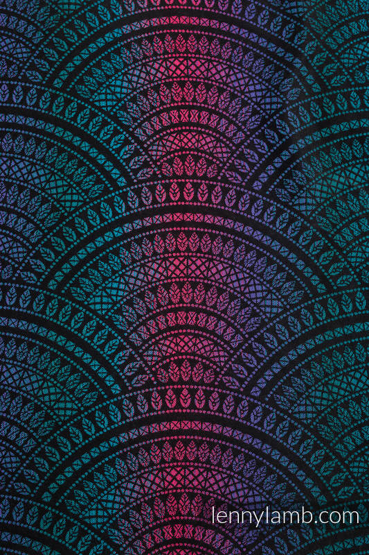 Lenny Lamb - Ергономична раница LennyGo PEACOCK S TAIL BLACK OPAL Lenny Lamb - Ергономична раница LennyGo PEACOCK S TAIL BLACK OPAL