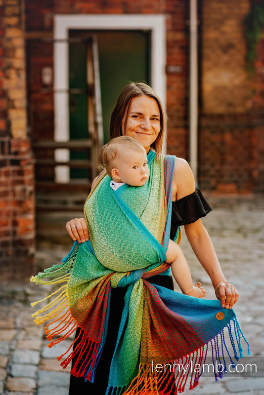 Lenny Lamb - Baby Wrap with Fringes LITTLELOVE JUNGLE M