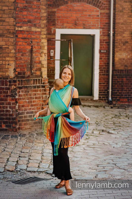 Lenny Lamb - Baby Wrap with Fringes LITTLELOVE JUNGLE M