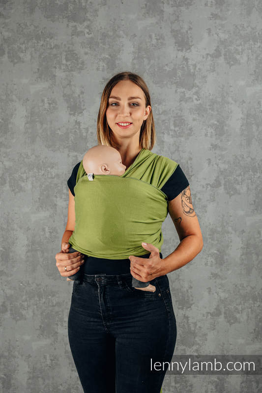 Lenny Lamb - Stretchy/Elastic Baby Sling - FOR PROFESSIONAL USE EDITION - MALACHITE - standard size 5.0 m FOR PROFESSIONAL USE EDITION MALACHITE