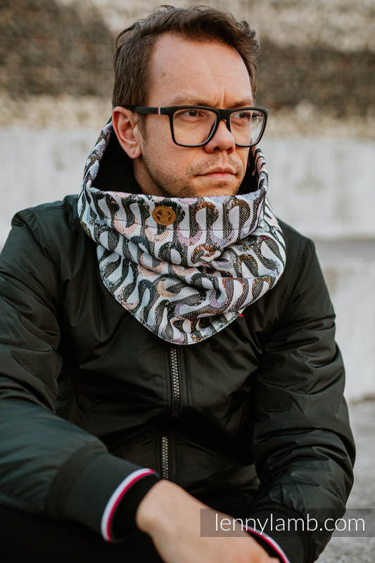 Lenny Lamb - Snood Scarf (Outer fabric - 33% cotton EQUILIBRIUM BLACK