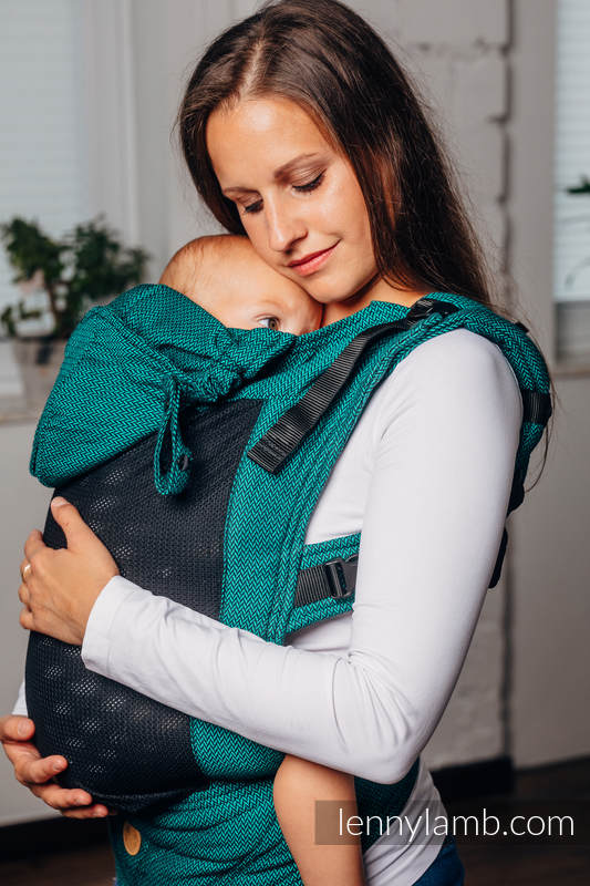 Lenny Lamb - My First Baby Carrier - LennyGo with Mesh EMERALD