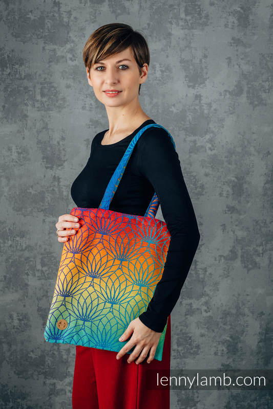 Lenny Lamb - Shopping bag made of wrap fabric (100% cotton) - RAINBOW LOTUS  RAINBOW LOTUS