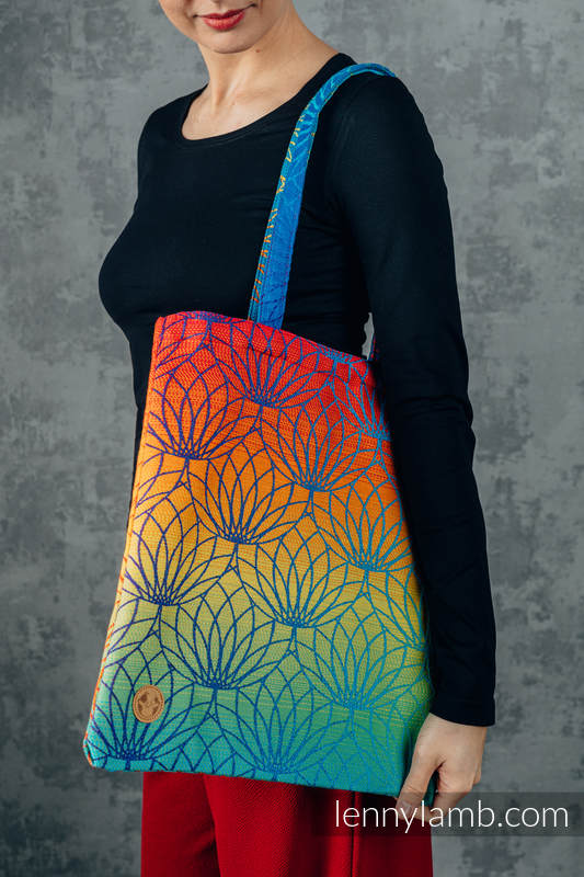 Lenny Lamb - Shopping bag made of wrap fabric (100% cotton) - RAINBOW LOTUS  RAINBOW LOTUS