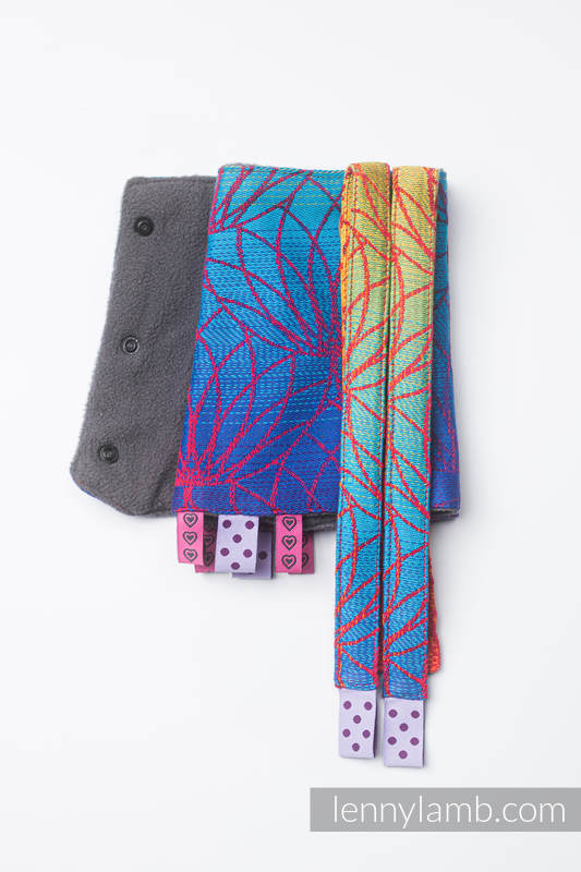 Lenny Lamb - Drool Pads & Reach Straps Set RAINBOW LOTUS