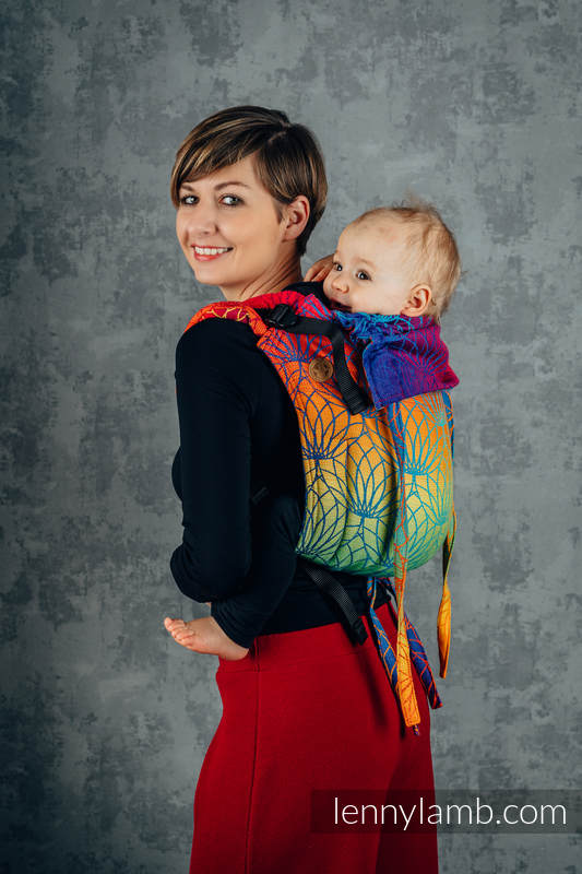 Lenny Lamb - Lenny Buckle Onbuhimo baby carrier RAINBOW LOTUS