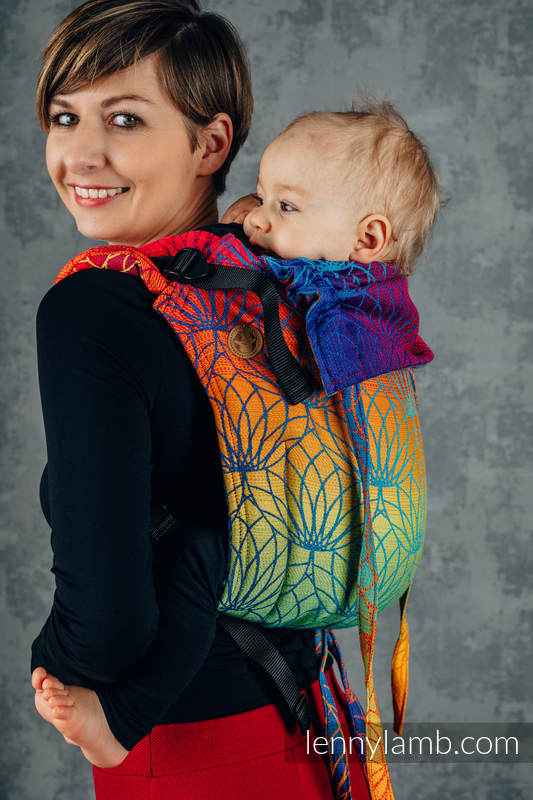 Lenny Lamb - Lenny Buckle Onbuhimo baby carrier RAINBOW LOTUS