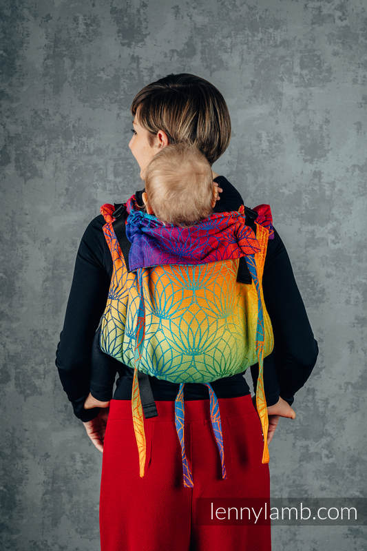 Lenny Lamb - Lenny Buckle Onbuhimo baby carrier RAINBOW LOTUS