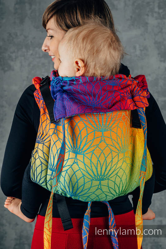 Lenny Lamb - Lenny Buckle Onbuhimo baby carrier RAINBOW LOTUS