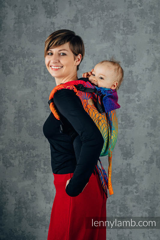 Lenny Lamb - Lenny Buckle Onbuhimo baby carrier RAINBOW LOTUS