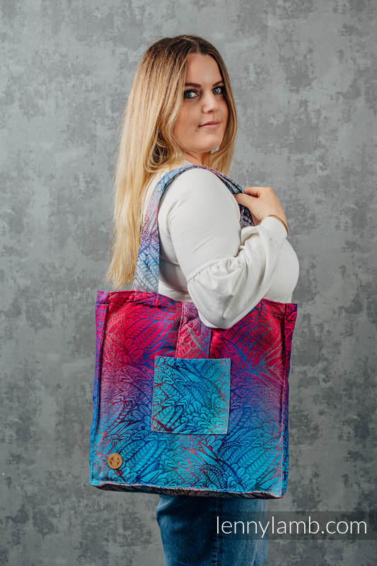 Lenny Lamb - Shoulder bag made of wrap fabric (100% cotton) - WILD SOUL - BLAZE - standard size 37cmx37cm WILD SOUL BLAZE