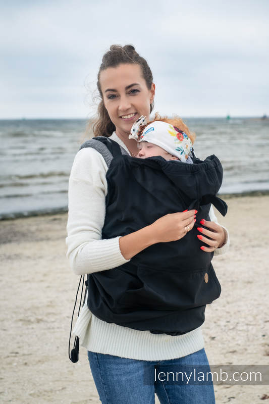 Lenny Lamb - Cover for baby carrier/wrap - Softshell - Black 