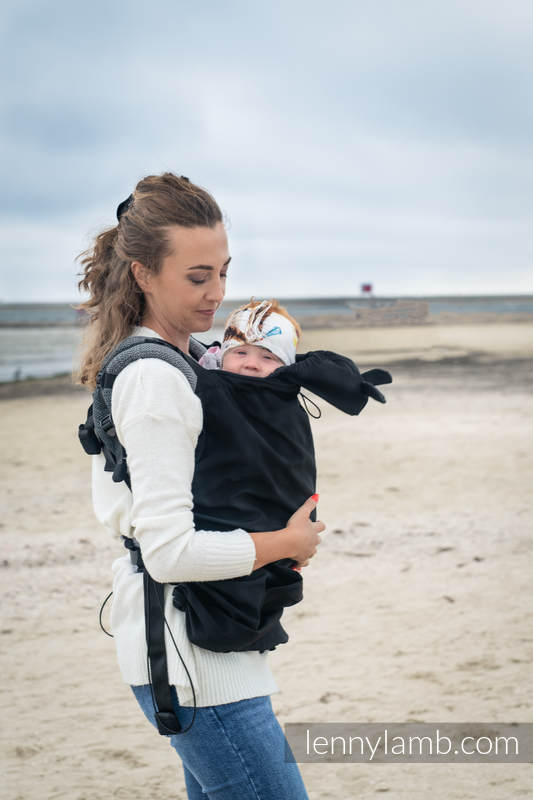 Lenny Lamb - Cover for baby carrier/wrap - Softshell - Black 