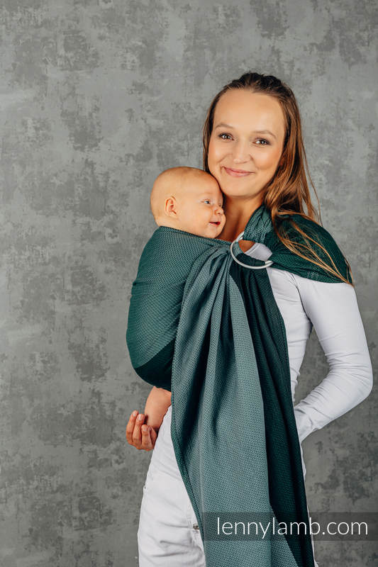 Lenny Lamb - Basic Line Ring Sling LITTLE HERRINGBONE NEPHRITE