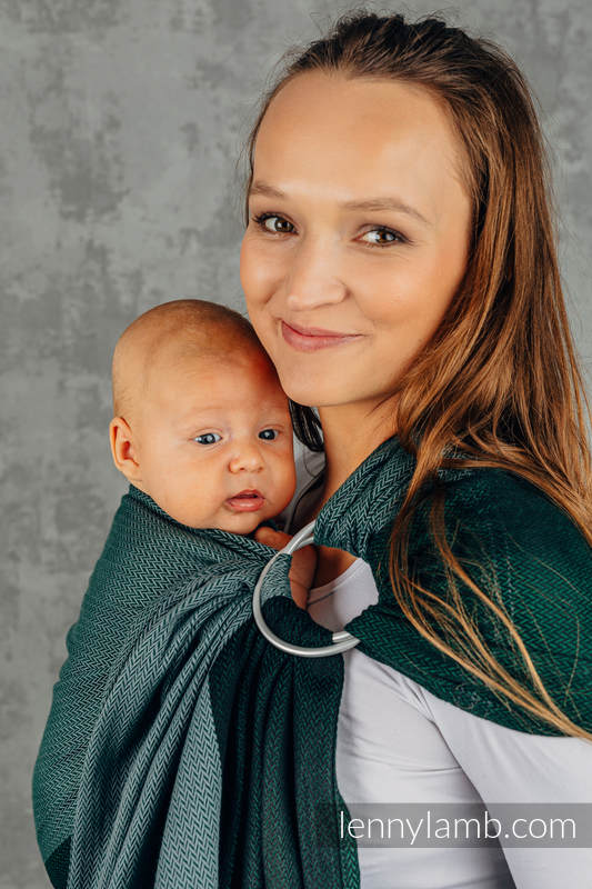 Lenny Lamb - Basic Line Ring Sling LITTLE HERRINGBONE NEPHRITE