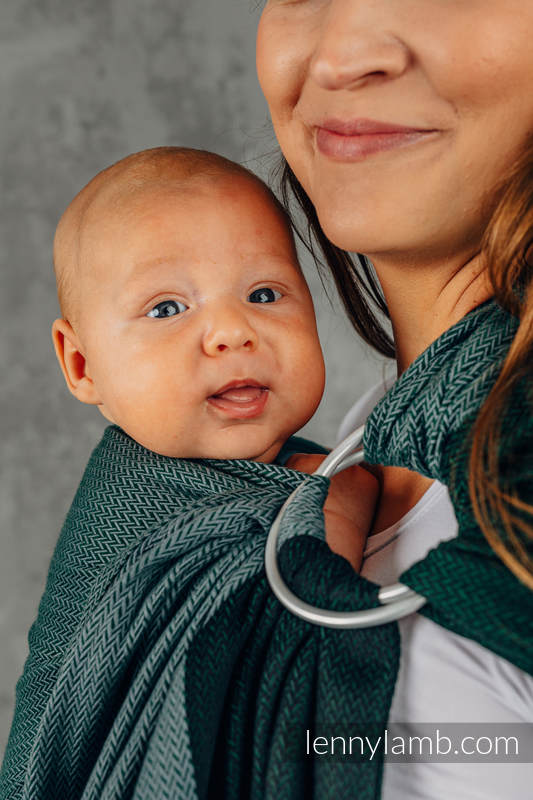 Lenny Lamb - Basic Line Ring Sling LITTLE HERRINGBONE NEPHRITE