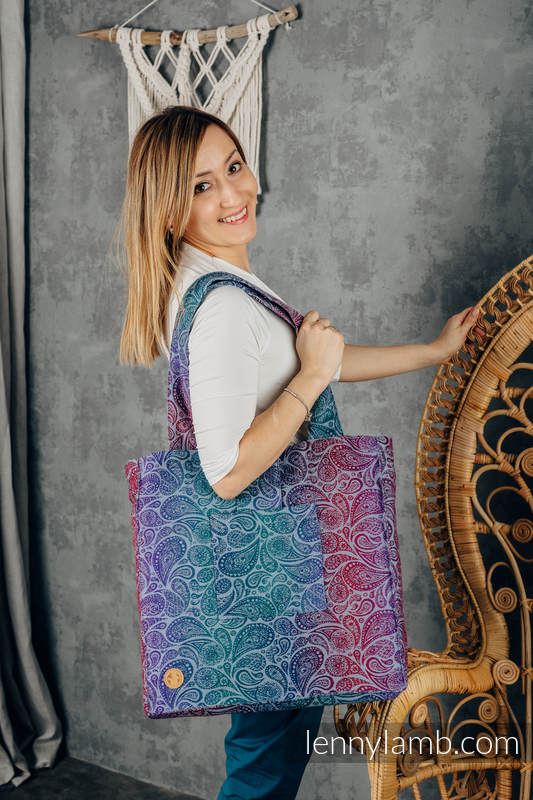 Lenny Lamb - Shoulder bag made of wrap fabric (100% cotton) - PAISLEY - KINGDOM - standard size 37cmx37cm PAISLEY KINGDOM
