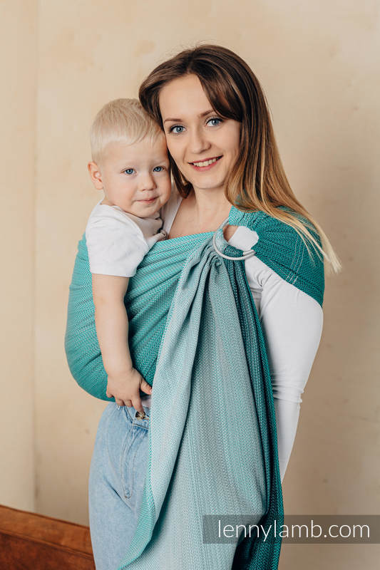 Lenny Lamb - Ring Sling LITTLE HERRINGBONE OBMRE GREEN B Lenny Lamb - Ring Sling LITTLE HERRINGBONE OBMRE GREEN B