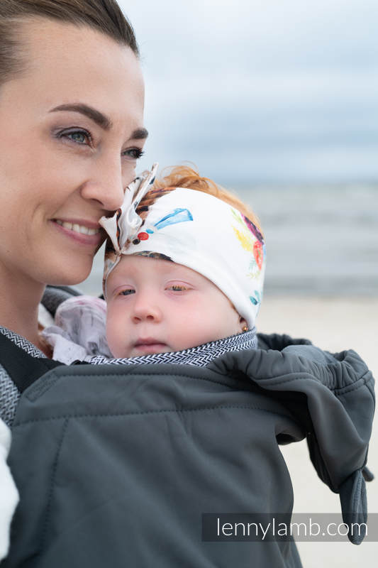 Lenny Lamb - Cover for baby carrier/wrap - Softshell - Grey (grade B) B