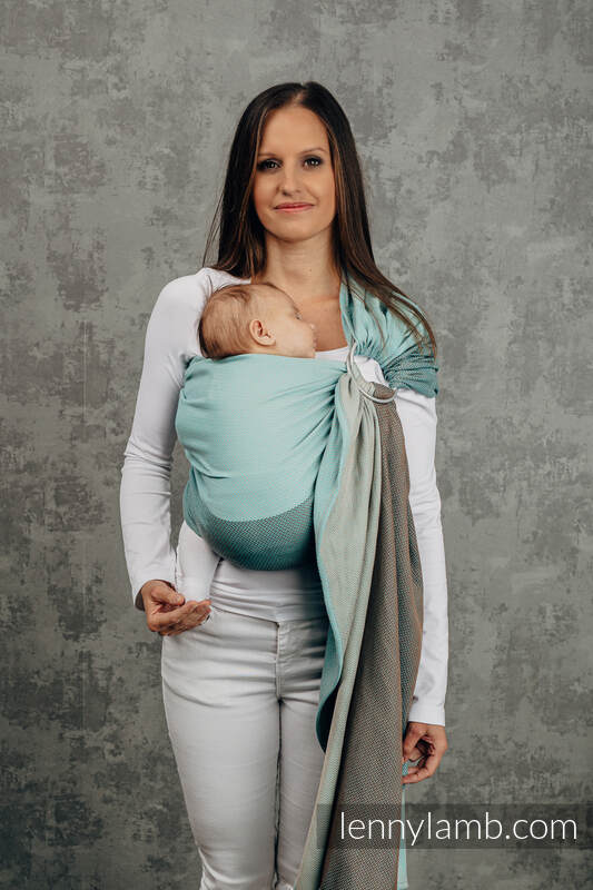 Lenny Lamb - My First Ring Sling LITTLE HERRINGBONE BABY MINT