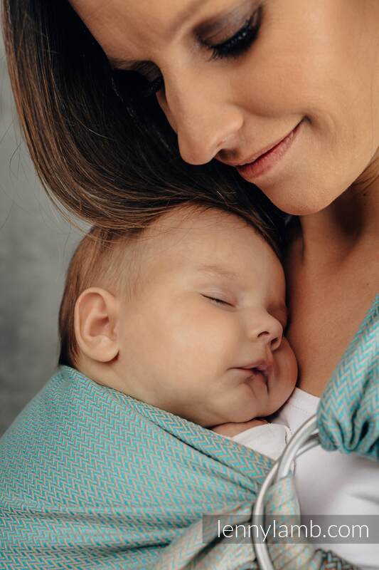 Lenny Lamb - My First Ring Sling LITTLE HERRINGBONE BABY MINT