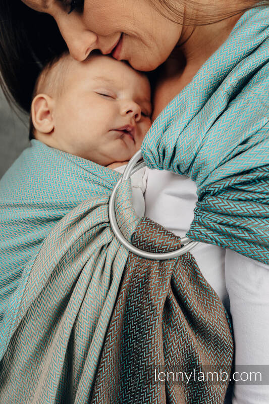 Lenny Lamb - My First Ring Sling LITTLE HERRINGBONE BABY MINT