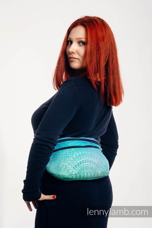 Lenny Lamb - Waist Bag made of woven fabric PEACOCK S TAIL FANTASY