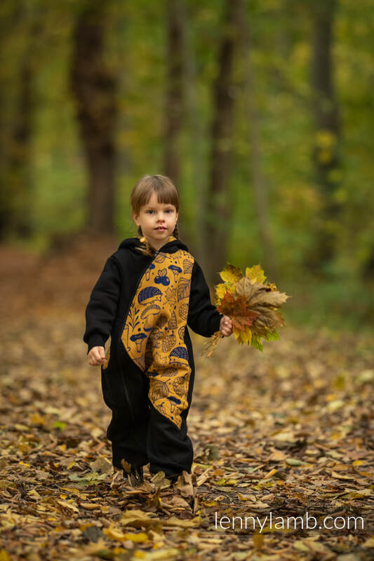 Lenny Lamb - Bear Romper - size 104 - Black & Under the Leaves - Golden Autumn 