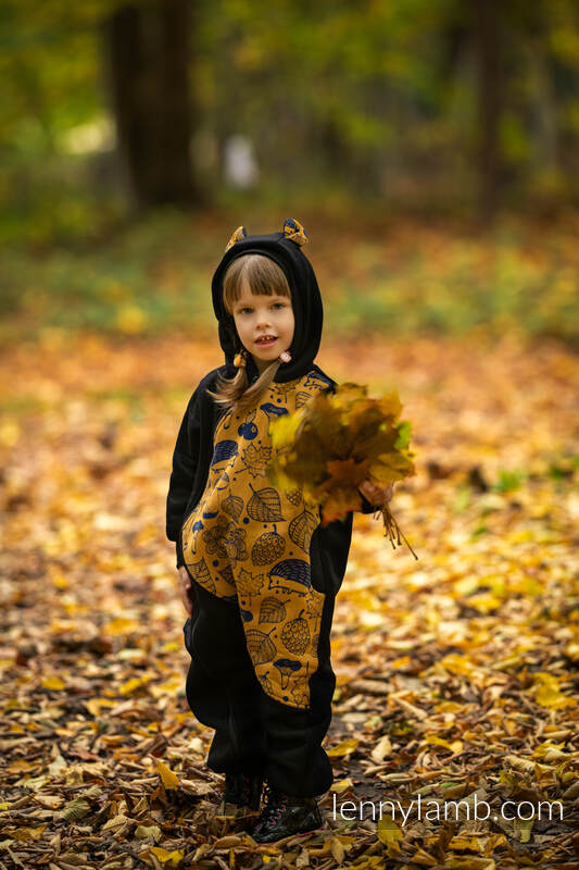 Lenny Lamb - Bear Romper - size 74 - Black & Under the Leaves - Golden Autumn 