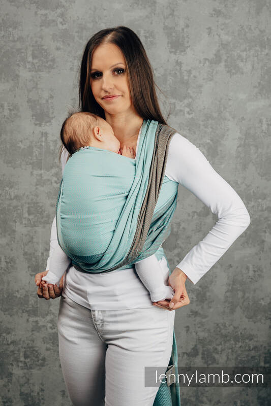 Lenny Lamb - My First Baby Sling LITTLE HERRINGBONE BABY MINT L B Lenny Lamb - My First Baby Sling LITTLE HERRINGBONE BABY MINT L B