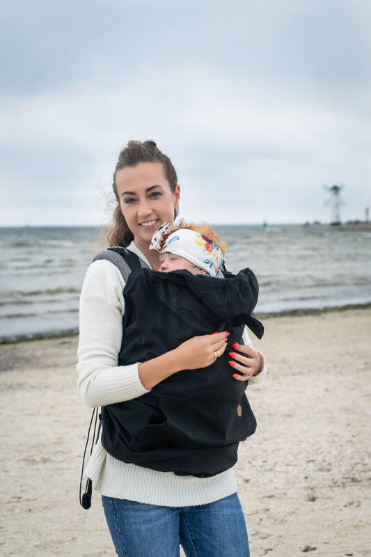 Lenny Lamb - Cover for baby carrier/wrap - Softshell - Black (grade B) B