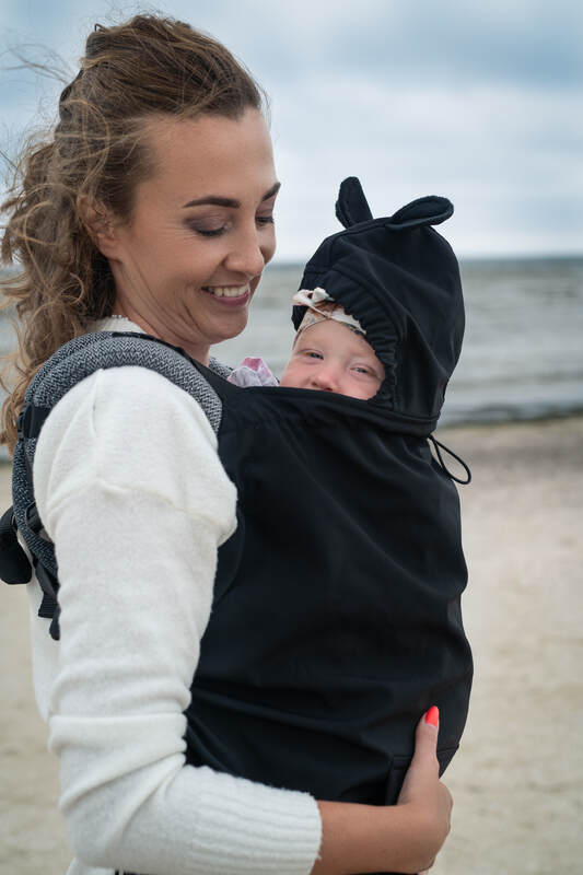 Lenny Lamb - Cover for baby carrier/wrap - Softshell - Black (grade B) B