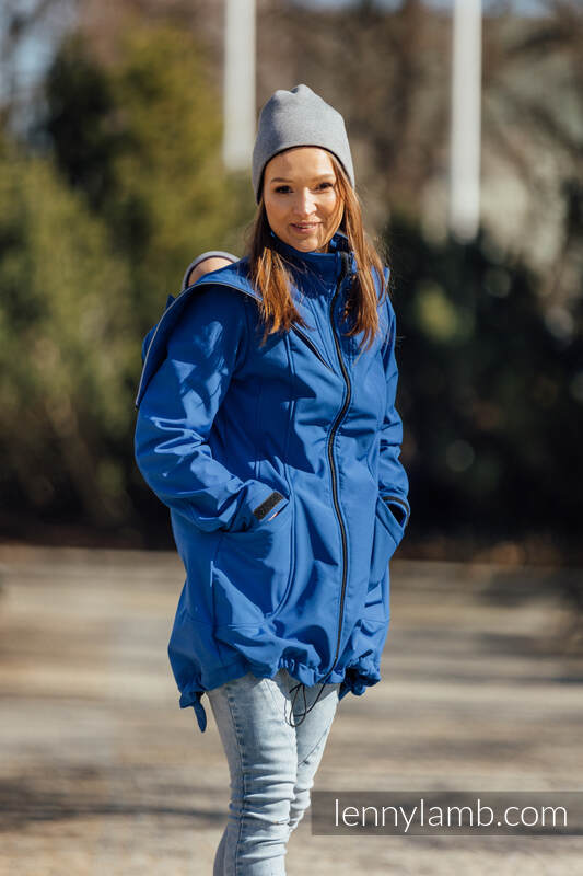 Lenny Lamb - Softshell Babywearing Coat - Blue - size L L