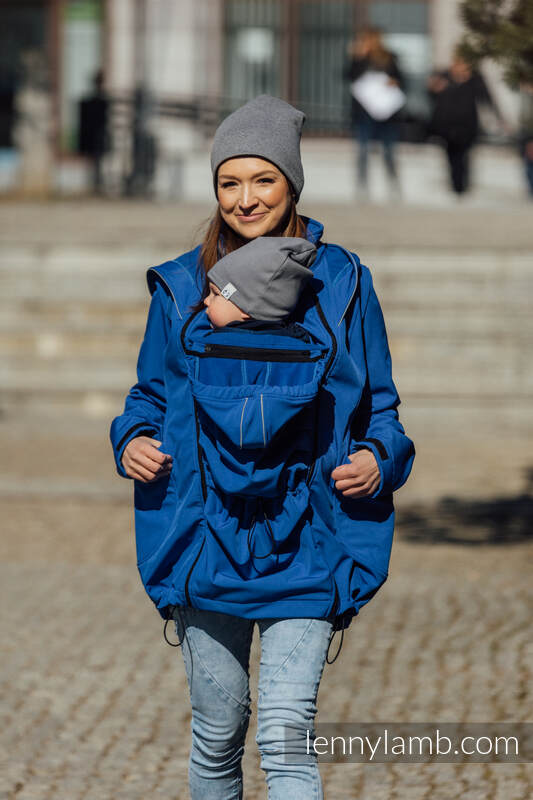 Lenny Lamb - Softshell Babywearing Coat - Blue - size M M