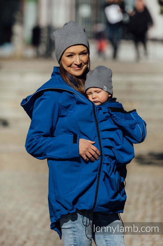 Lenny Lamb - Softshell Babywearing Coat - Blue - size S S