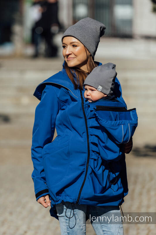 Lenny Lamb - Softshell Babywearing Coat - Blue - size S S