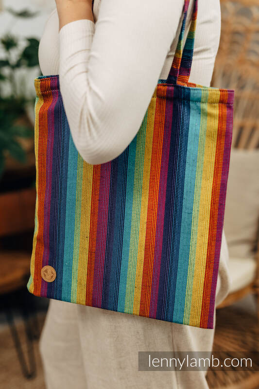 Lenny Lamb - Shopping bag made of wrap fabric (79% cotton LINEN PARADISO