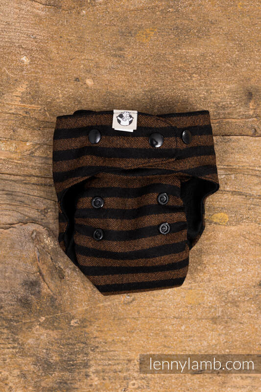 Lenny Lamb - Wool Cover - Brown & Black Stripes - MOS MOS