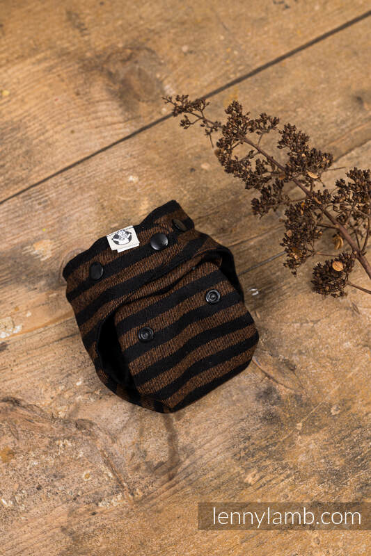 Lenny Lamb - Wool Cover - Brown & Black Stripes - NB NB